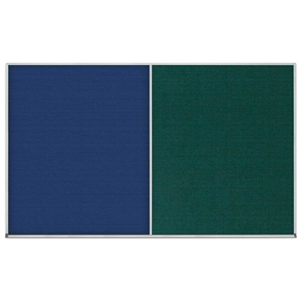 Double Door Radius Corkboard, 42"x32", Bla, UV70025RC-BLACK-CORK